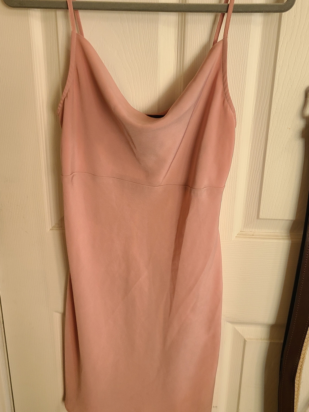 Forever 21 Blush Pink Cowl-Neck Slip Dress